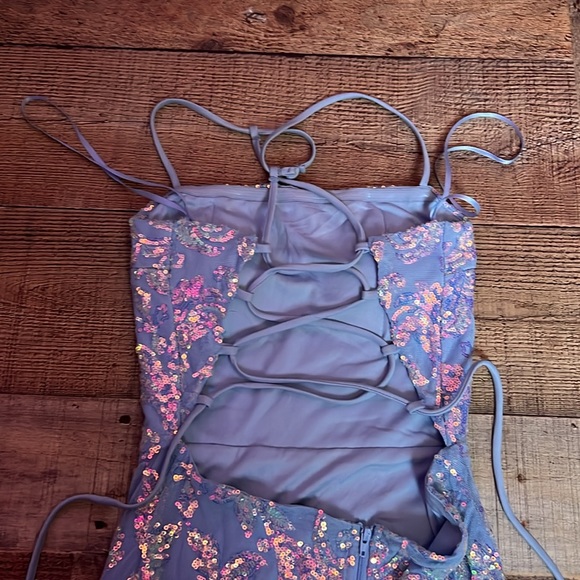 Light blue Sparkly Homecoming dress - Picture 2 of 5